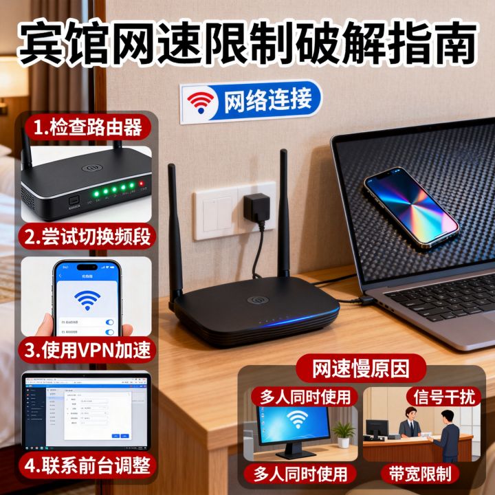 如何破解宾馆网速限制？宾馆网速慢怎么解决