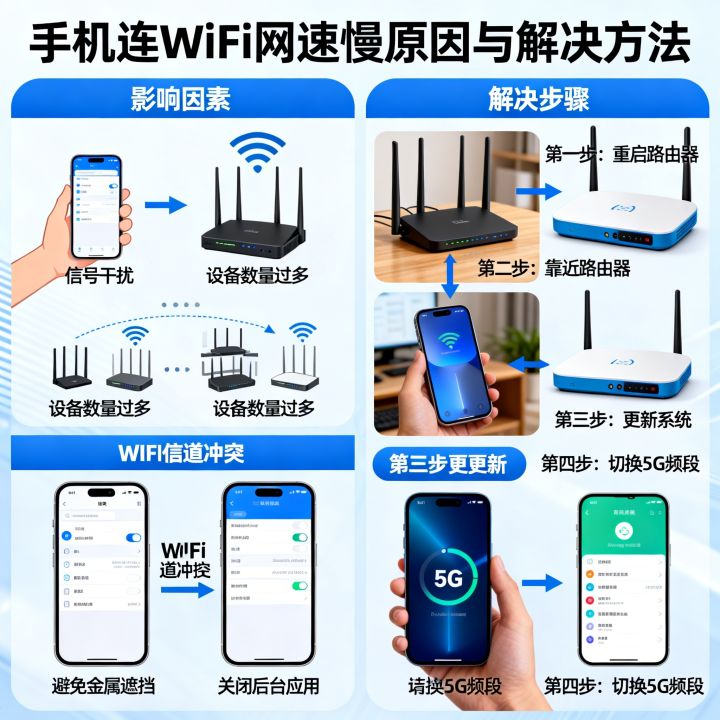 手机也会影响网速吗，手机连WiFi网速慢怎么解决？
