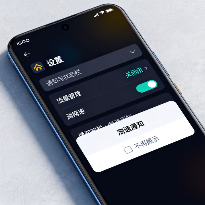 iqoo测网速怎么关，iqoo关闭测速通知怎么设置