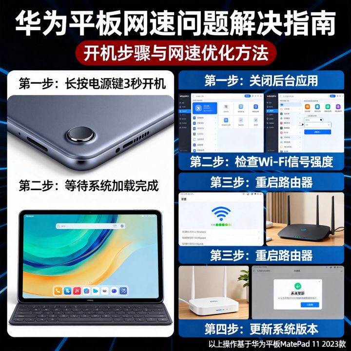 华为平板网速怎么开机，平板网速慢如何解决