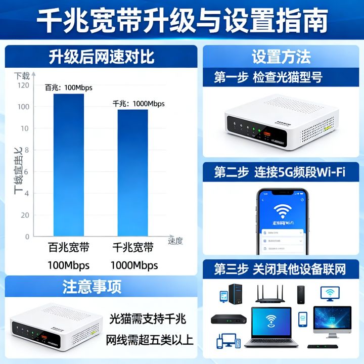 升级千兆后网速变快了吗，千兆宽带怎么设置网速最快？