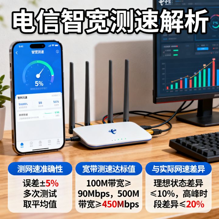 电信智宽测网速准吗，宽带测速多少达标，智宽测速和实际网速差多少
