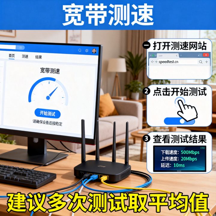 宽带如何查询实际网速，家用宽带测速最快方法是什么？