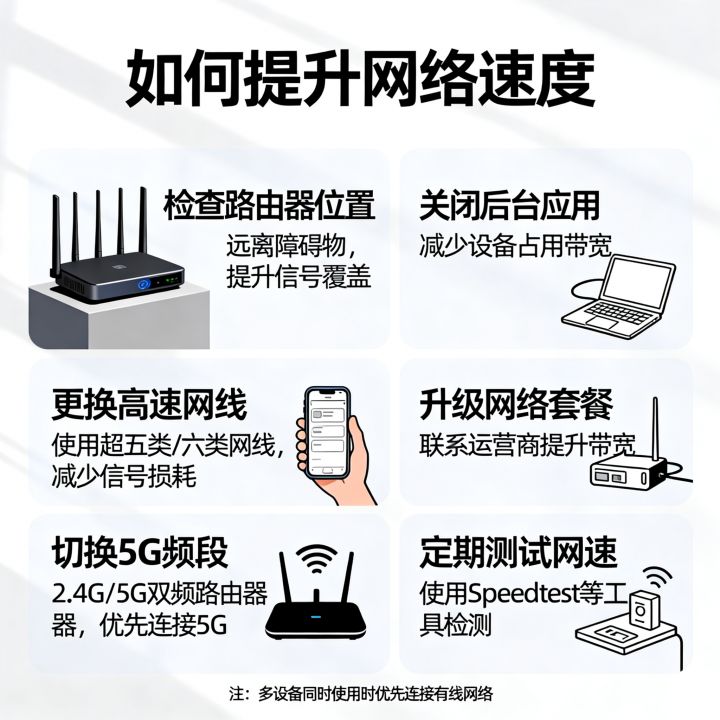 怎样抢网速才快？如何提升网络速度，网速慢怎么办？