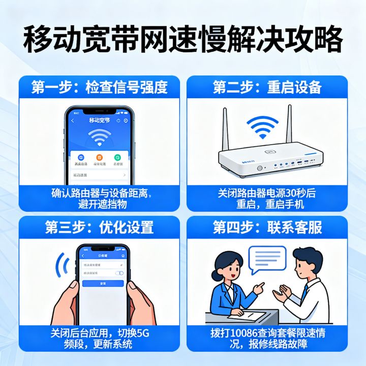 如何破解移动宽带网速，移动宽带网速慢怎么办？