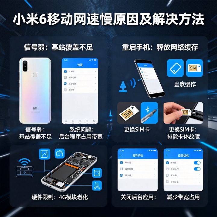 小米6移动网速为什么那么慢？怎么解决网速问题？