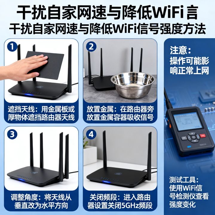 怎样干扰自家的网速，如何降低WiFi信号强度？