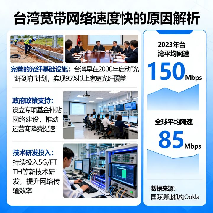 台湾为什么网速快，台湾宽带网络速度快的真正原因是什么
