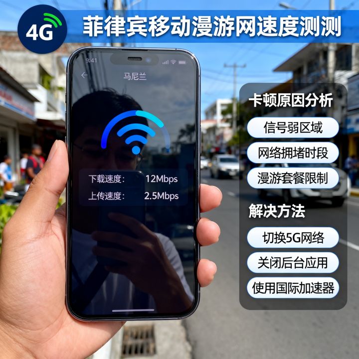 菲律宾移动漫游网速怎么样？实测体验快不快，出国上网卡顿怎么办？