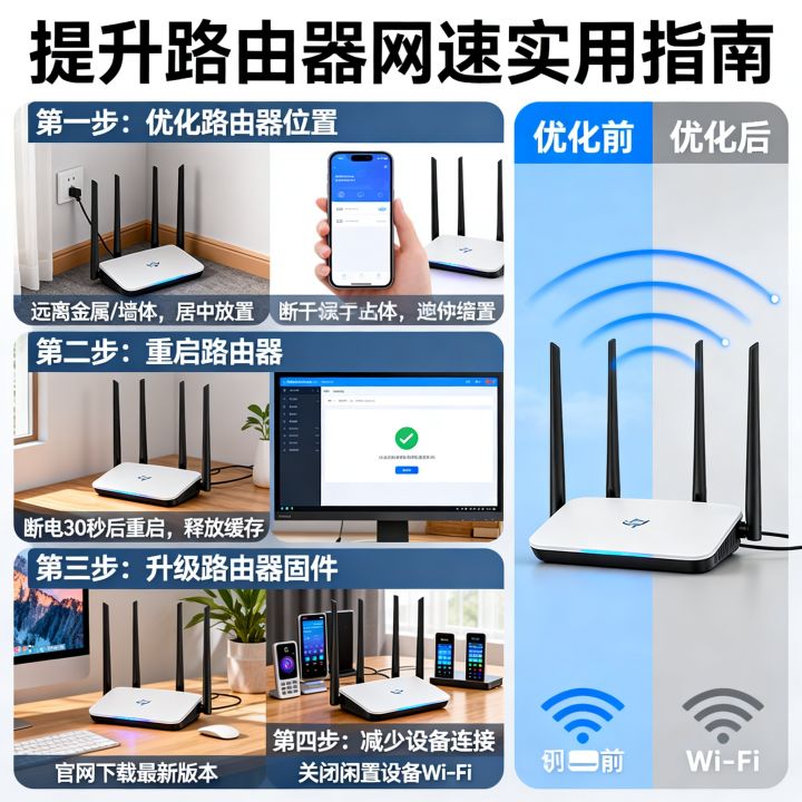 怎么有效的增加网速，路由器网速太慢怎么解决？