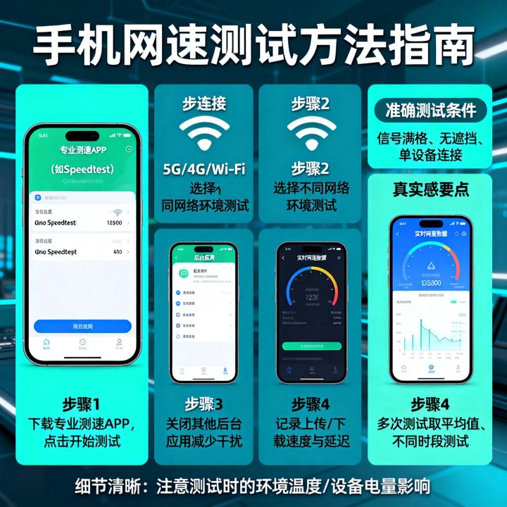 手机网速测试方法有哪些？怎么测手机网速最准确
