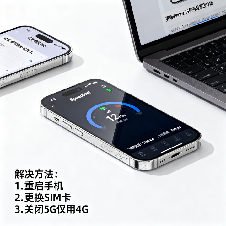 美版iPhone 15网速到底怎么样？美版15信号差网速慢怎么办