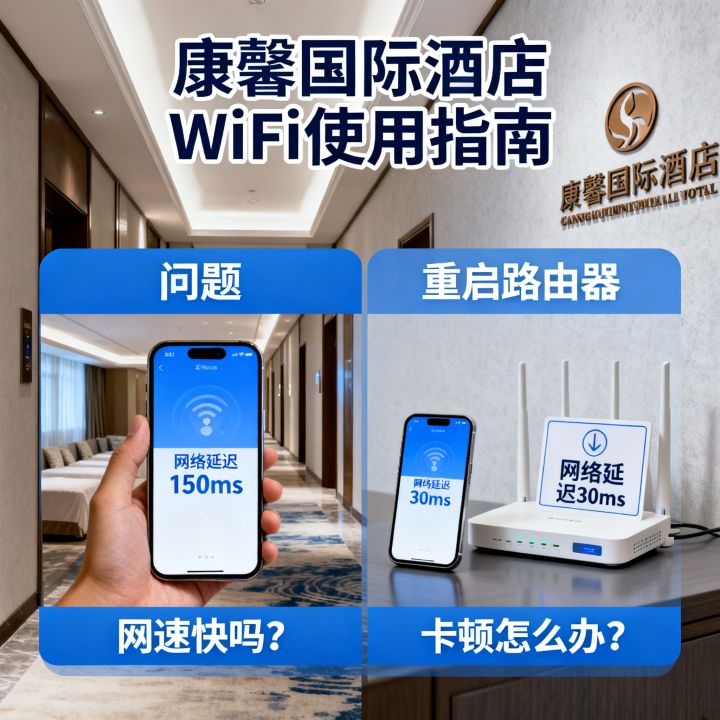 康馨国际酒店网速快吗？酒店WiFi卡顿怎么办？