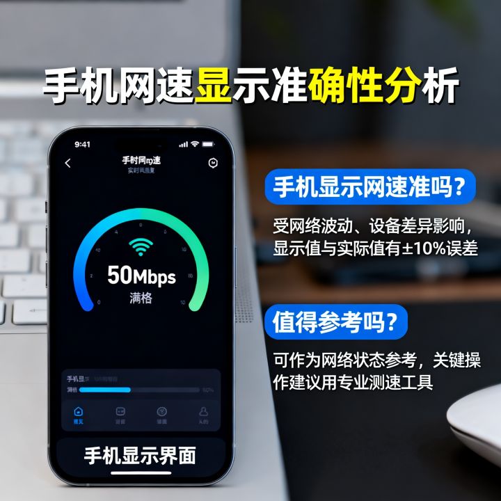 手机显示网速准吗，手机网速显示准确吗值得参考吗