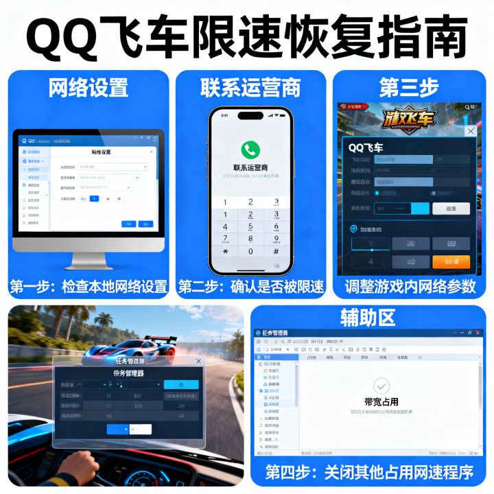 QQ飞车被限网速怎么解决，QQ飞车限速怎么恢复正常