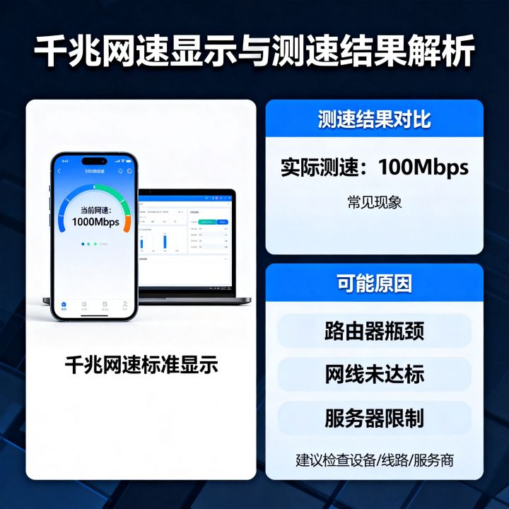 千兆网速怎么显示的，千兆宽带测速只有百兆正常吗