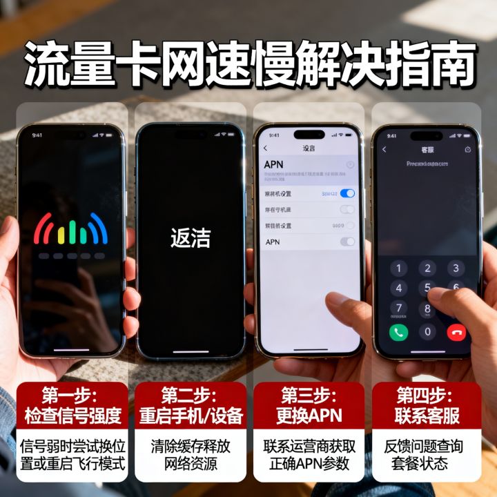 流量卡网速特别卡怎么办，流量卡网速慢怎么解决？