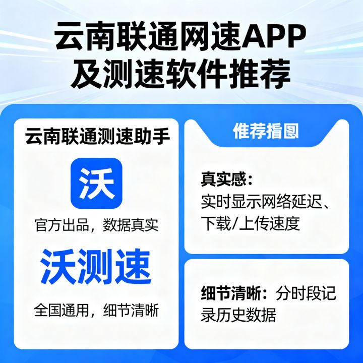 云南联通网速app哪个好？联通测速软件哪个准