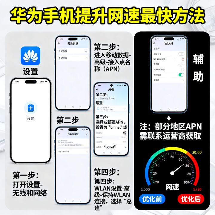 华为手机网速慢怎么提高，华为手机怎么提升网速最快？