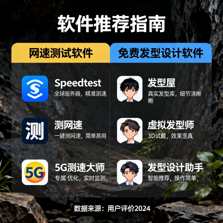 网速测试软件哪个好用？免费发型设计软件有哪些