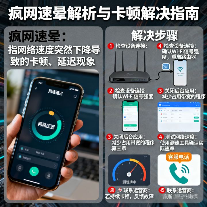 疯网速晕是什么，网速突然变卡顿如何解决？