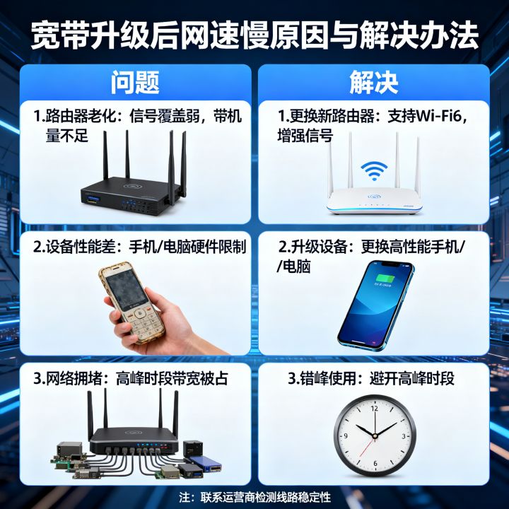 网速为什么还是那么慢，宽带升级后网速慢怎么办？