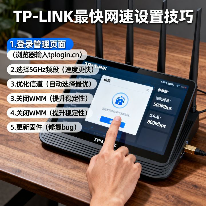 TP-LINK怎么设置最快网速，路由器网速提升设置技巧