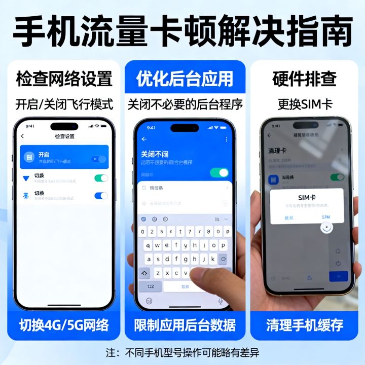 怎样流量网速才会变快，手机上网流量卡顿怎么解决？