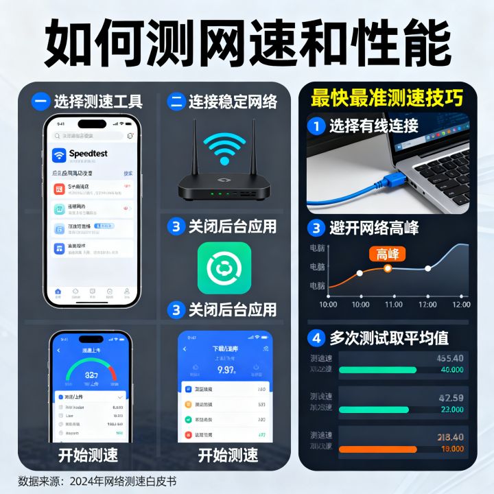 怎么测网速和性能，怎么测网速最快最准？