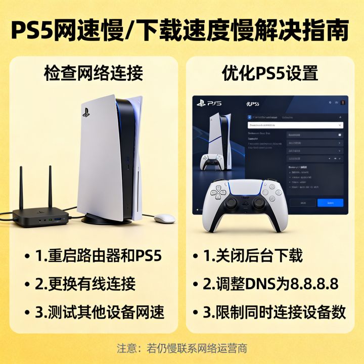 PS5网速好慢怎么办？PS5下载速度慢怎么解决？