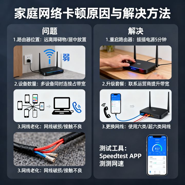 家里网速变特慢怎么回事，网络变卡顿怎么解决提升网速方法