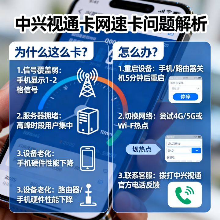 中兴视通卡网速卡为什么这么卡，中兴视通卡网速卡怎么办