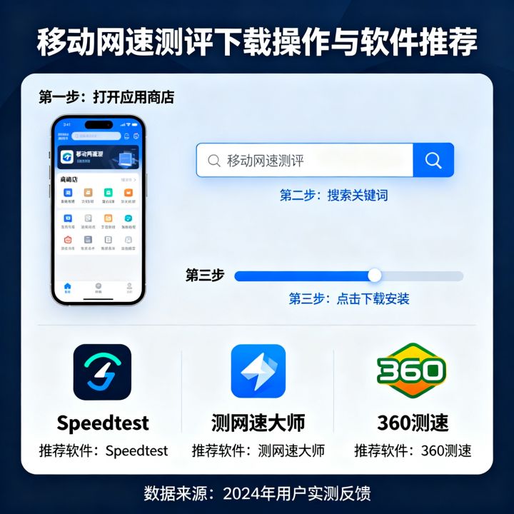 移动网速测评下载怎么操作？移动网速测评软件哪个好？
