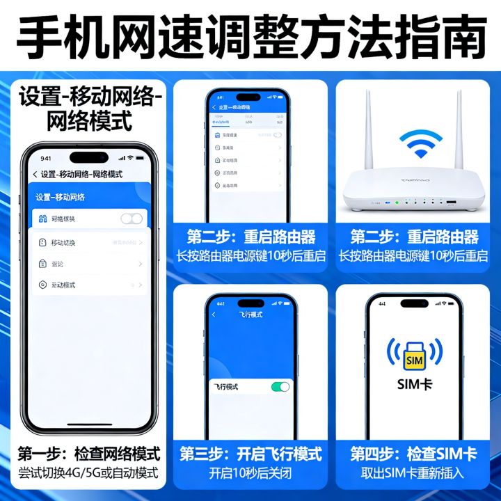 手机网速慢怎么调整？手机网速调整方法有哪些