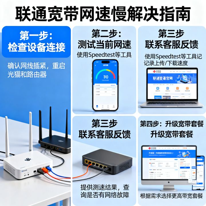 联通怎么让网速变好？联通宽带网速慢怎么解决提升网速