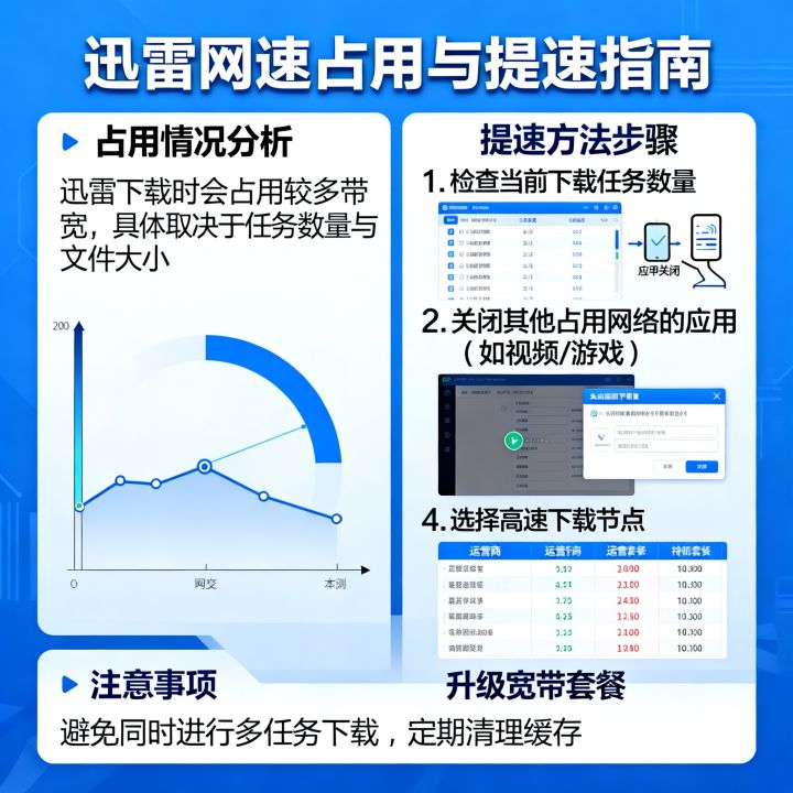 迅雷占用网速快吗，迅雷下载速度慢怎么提升网速？