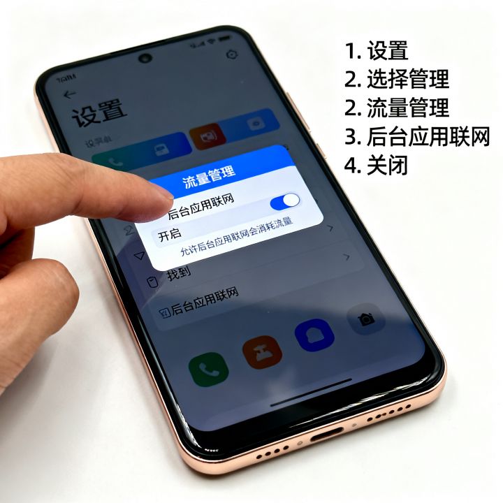小米怎么后台也有网速，后台自动联网耗流量怎么关？