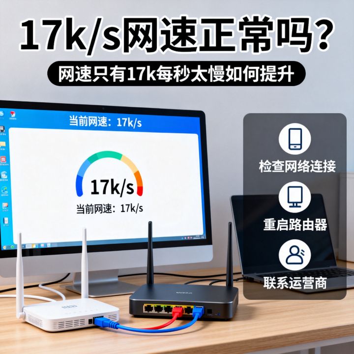 17k s网速正常吗？网速只有17k每秒太慢如何提升