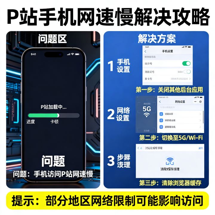 P站手机网速慢怎么办，P站手机网速怎么提高才流畅？