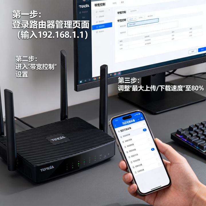腾达如何设置网速最好，路由器限速提升网速怎么调？