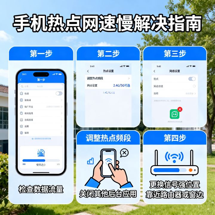 开了热点网速很慢怎么办，手机开热点网速慢怎么解决