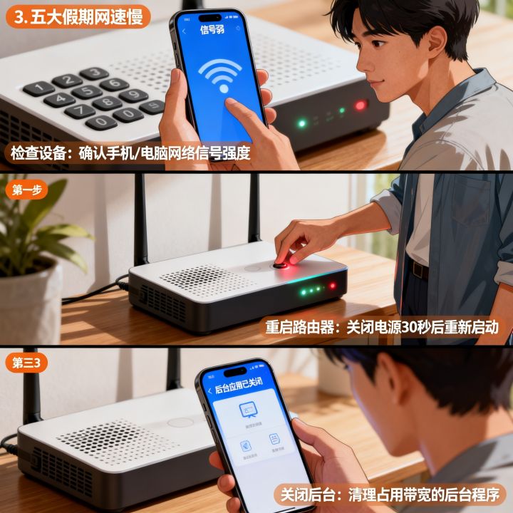 五一上网速卡怎么办，五一假期网速慢怎么解决