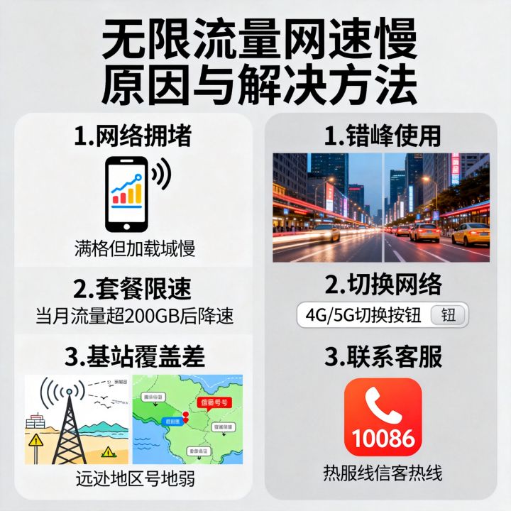 无限流量网速真慢怎么办，无限流量为什么网速慢？