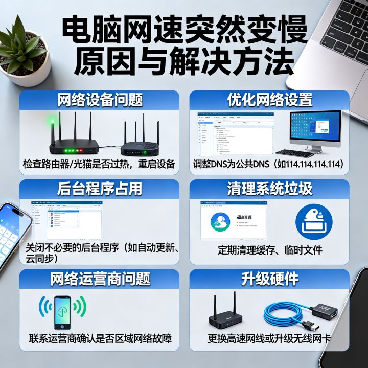 电脑总是网速突然变慢怎么办，到底是什么原因造成的？