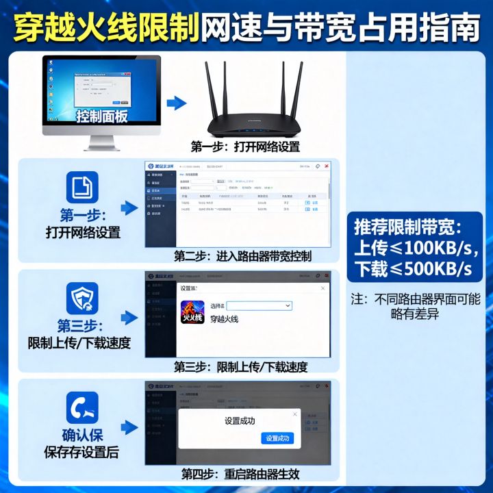 穿越火线怎么限制网速，穿越火线如何限制游戏带宽占用？
