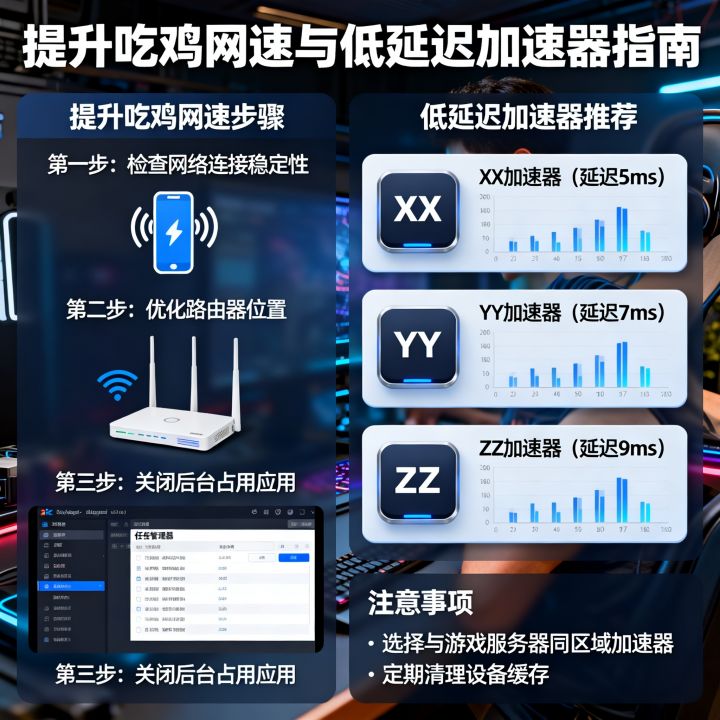 怎么提升吃鸡网速，吃鸡加速器用哪个延迟最低？