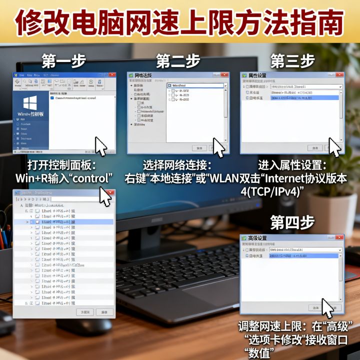 怎么修改电脑网速上限，电脑网速上限用什么方法修改