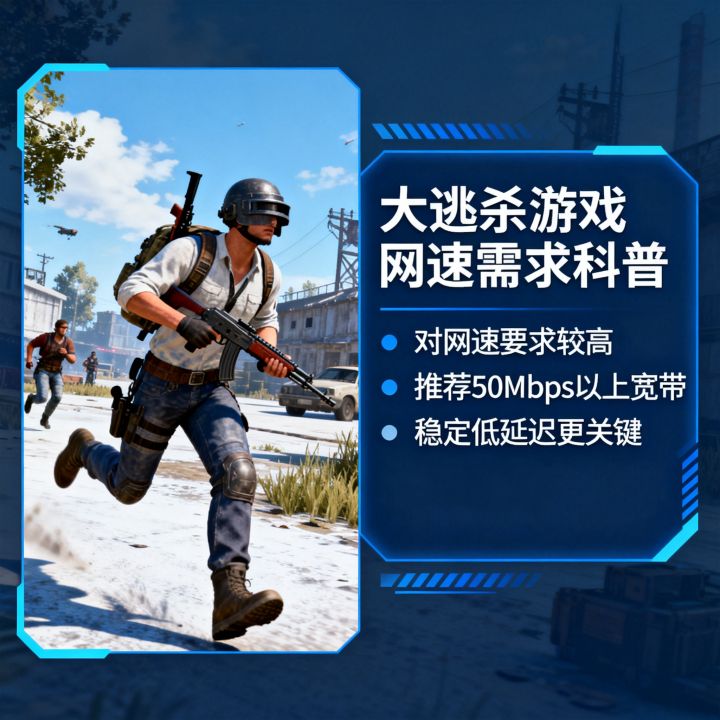 大逃杀对网速要求高吗，玩大逃杀需要多少兆宽带才不卡