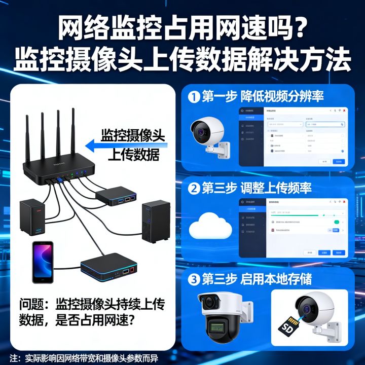 网络监控占用网速吗，监控摄像头一直上传数据怎么办？
