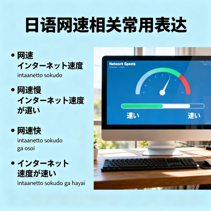 日语网速怎么说，日语里网速慢和快的常用说法